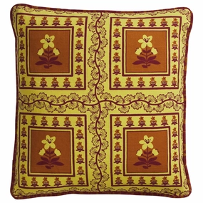 Claire Reversible Cushion - Mustard