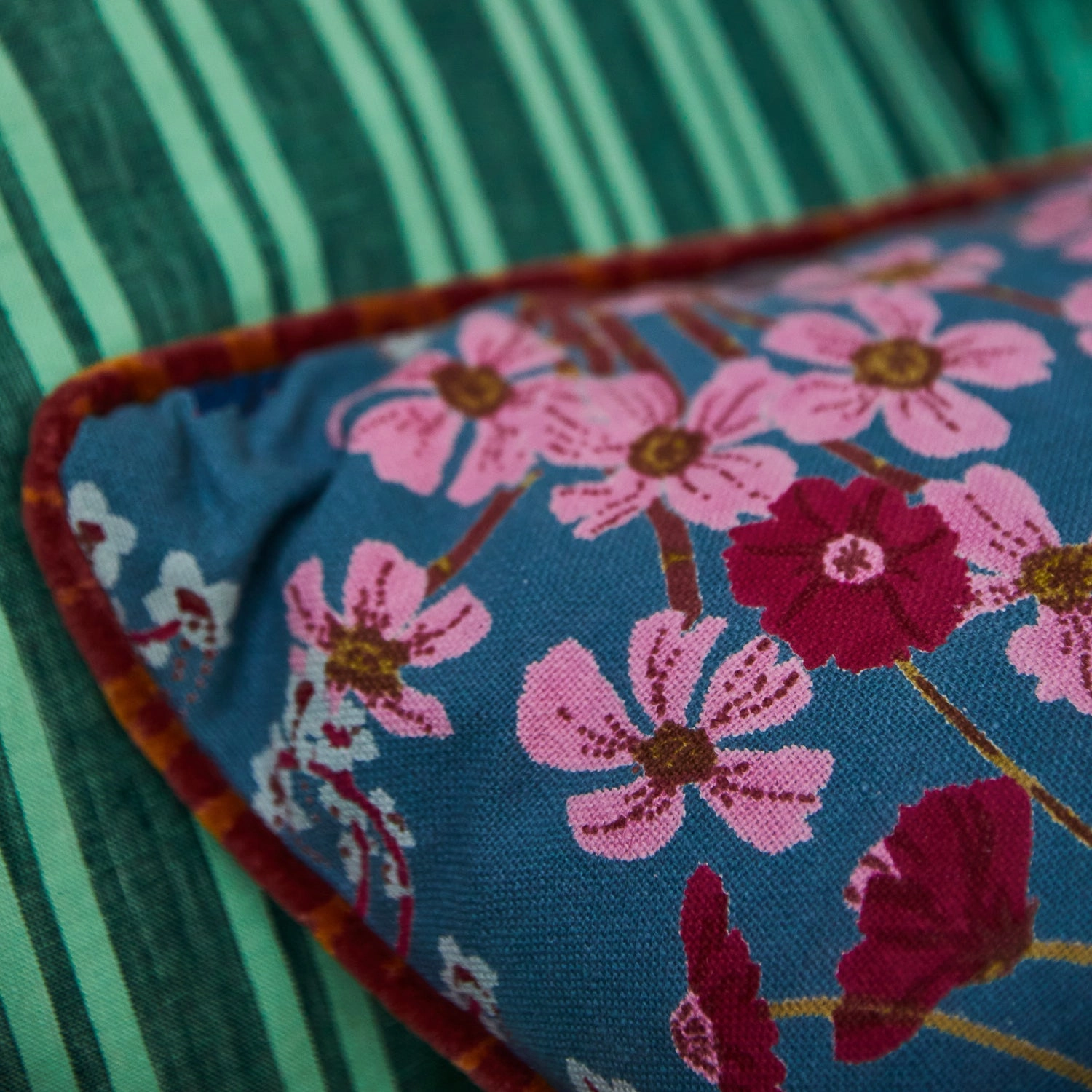 Claire Reversible Cushion - Mustard