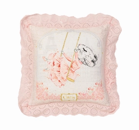 Claris In Paris 45x45cm Filled Cushion Pink