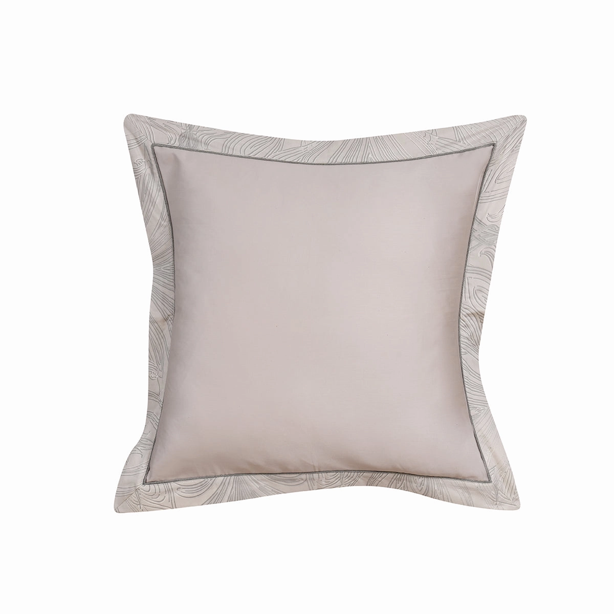 Classical Ornate Baroque Feathering Pillow Case Euro Set Neutral