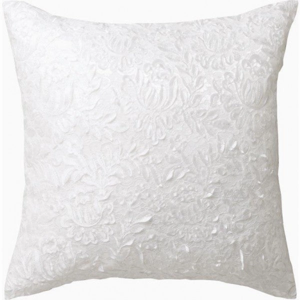 Claudine White Cushion by Private Collection