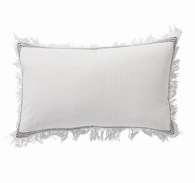 Coco Linen Blanc 30x50cm Filled Cushion White