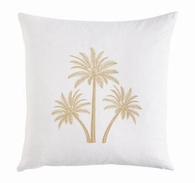 Coco Palm Blanc 50x50cm Filled Cushion White