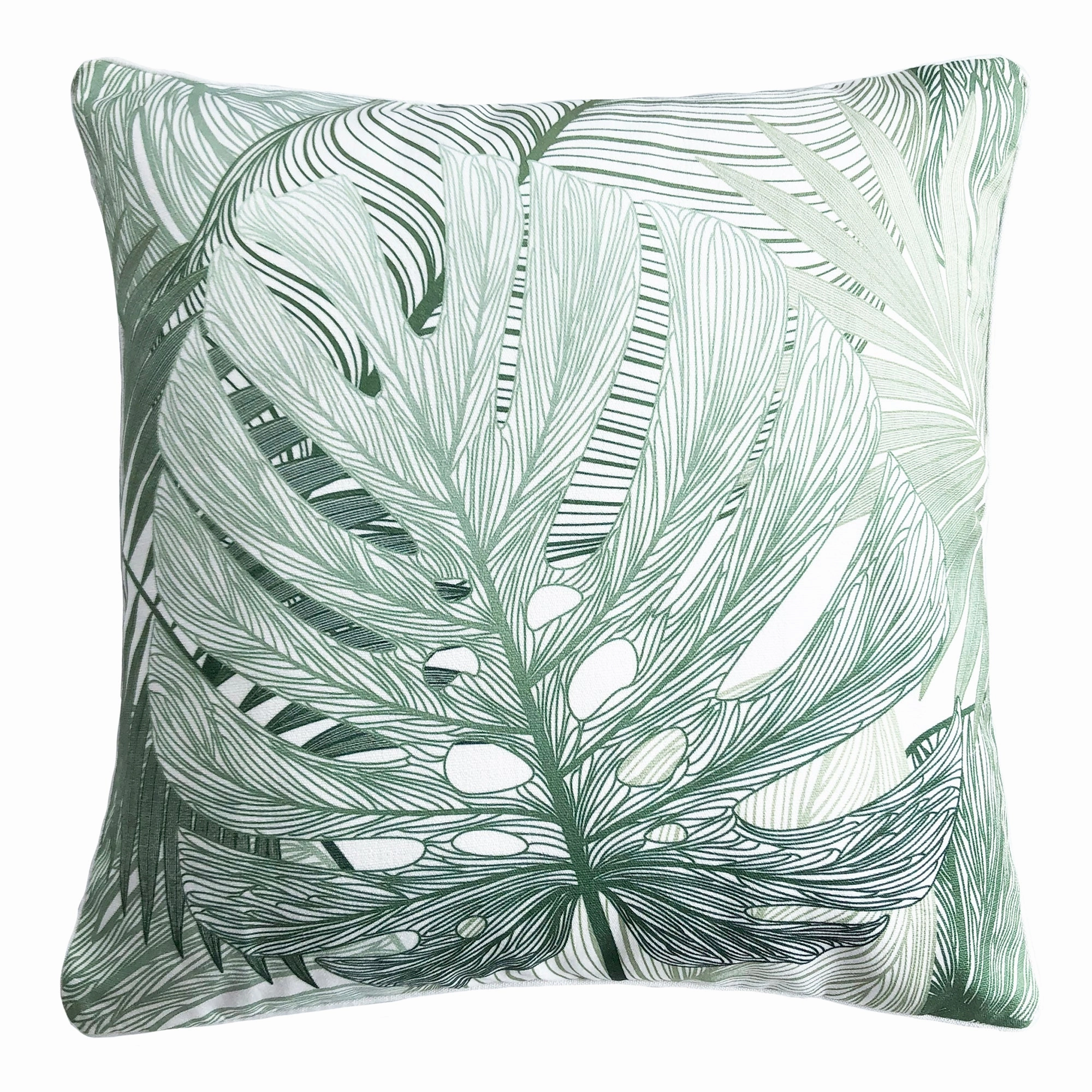 Cocoon Leaf Green Outdoor Cushion 50 x 50cm by Zaab