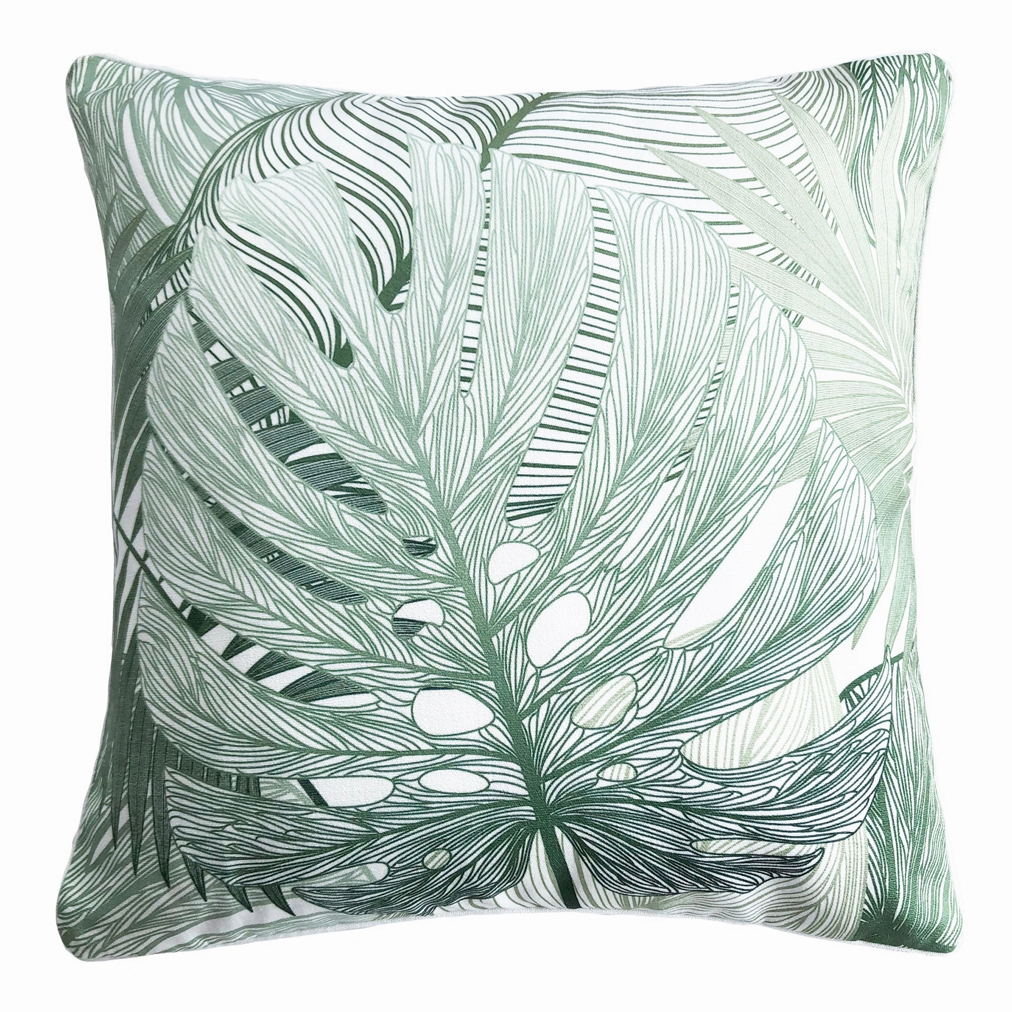 Cocoon Leaf Green Outdoor Cushion 50 x 50cm by Zaab