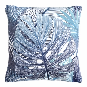 Cocoon Leaf Navy Outdoor Cushion 50 x 50cm by Zaab