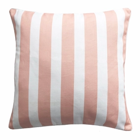 Cocoon Stripe Blush Square Filled Cushion 50 x 50cm by Zaab