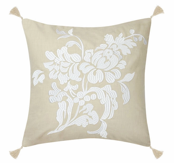 Coralie 48x48cm Filled Cushion Linen