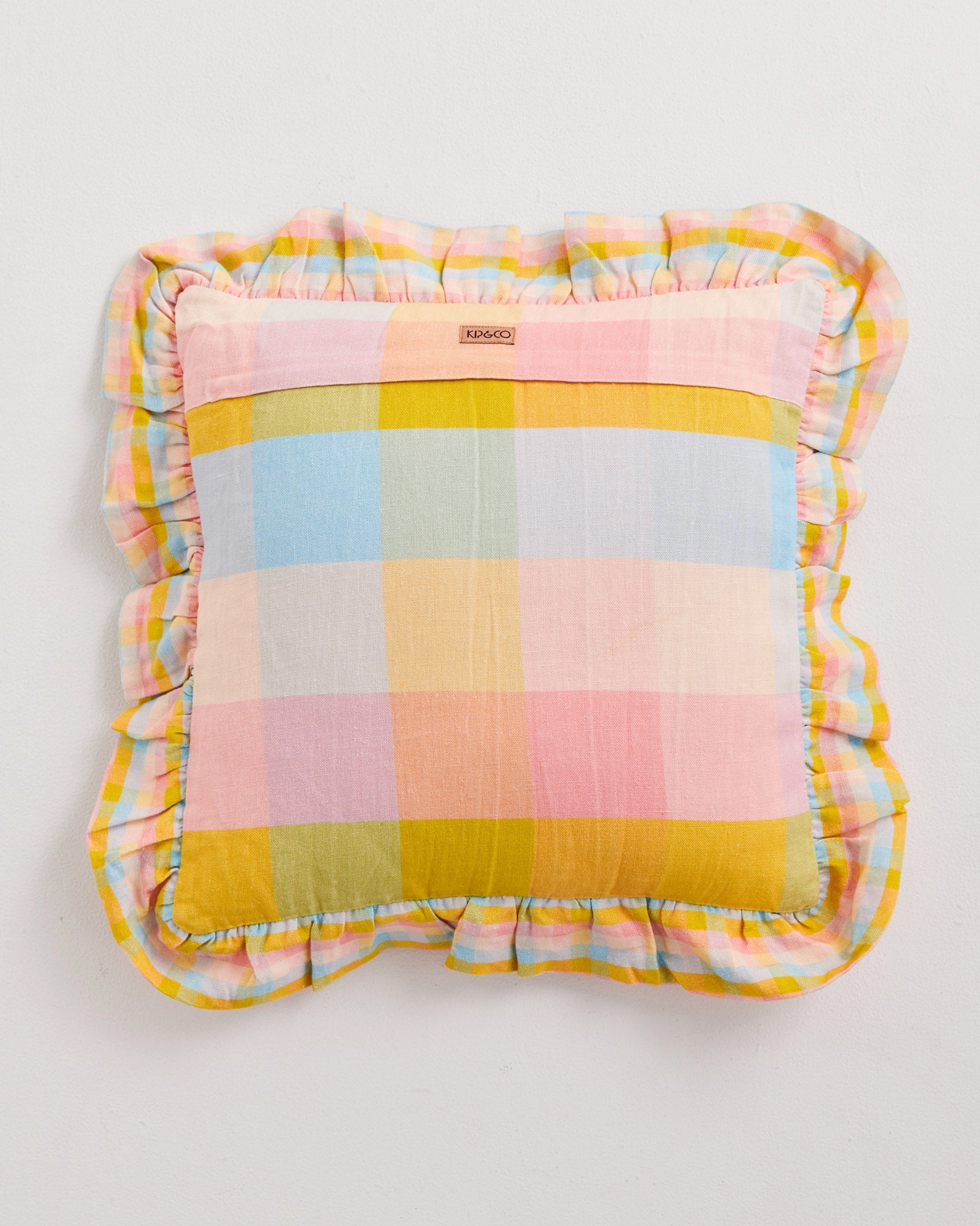 Corfu Tartan Frill Upholstery Cushion