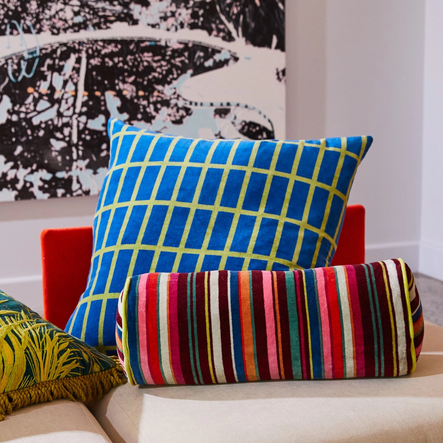 Corinne Velvet Bolster