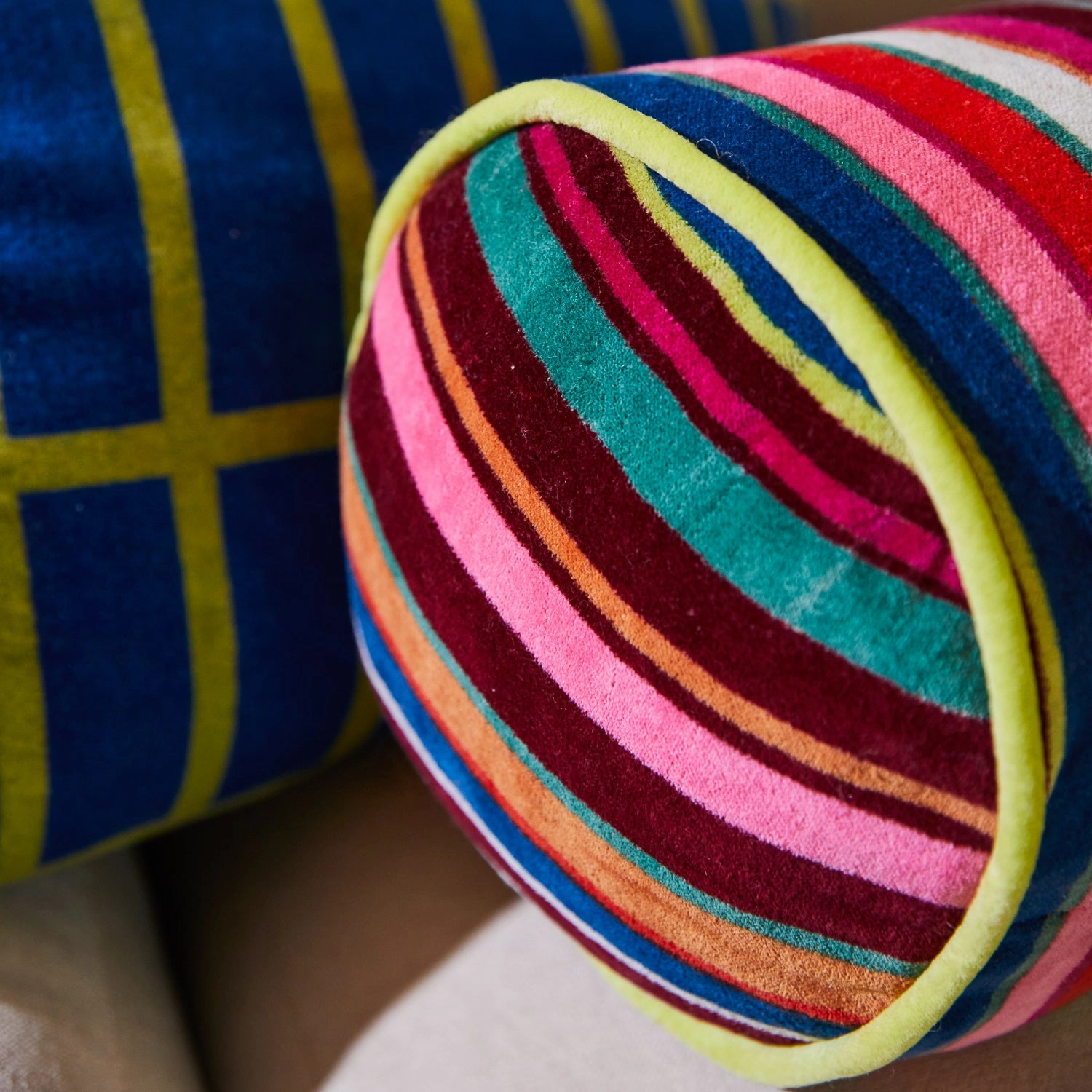 Corinne Velvet Bolster