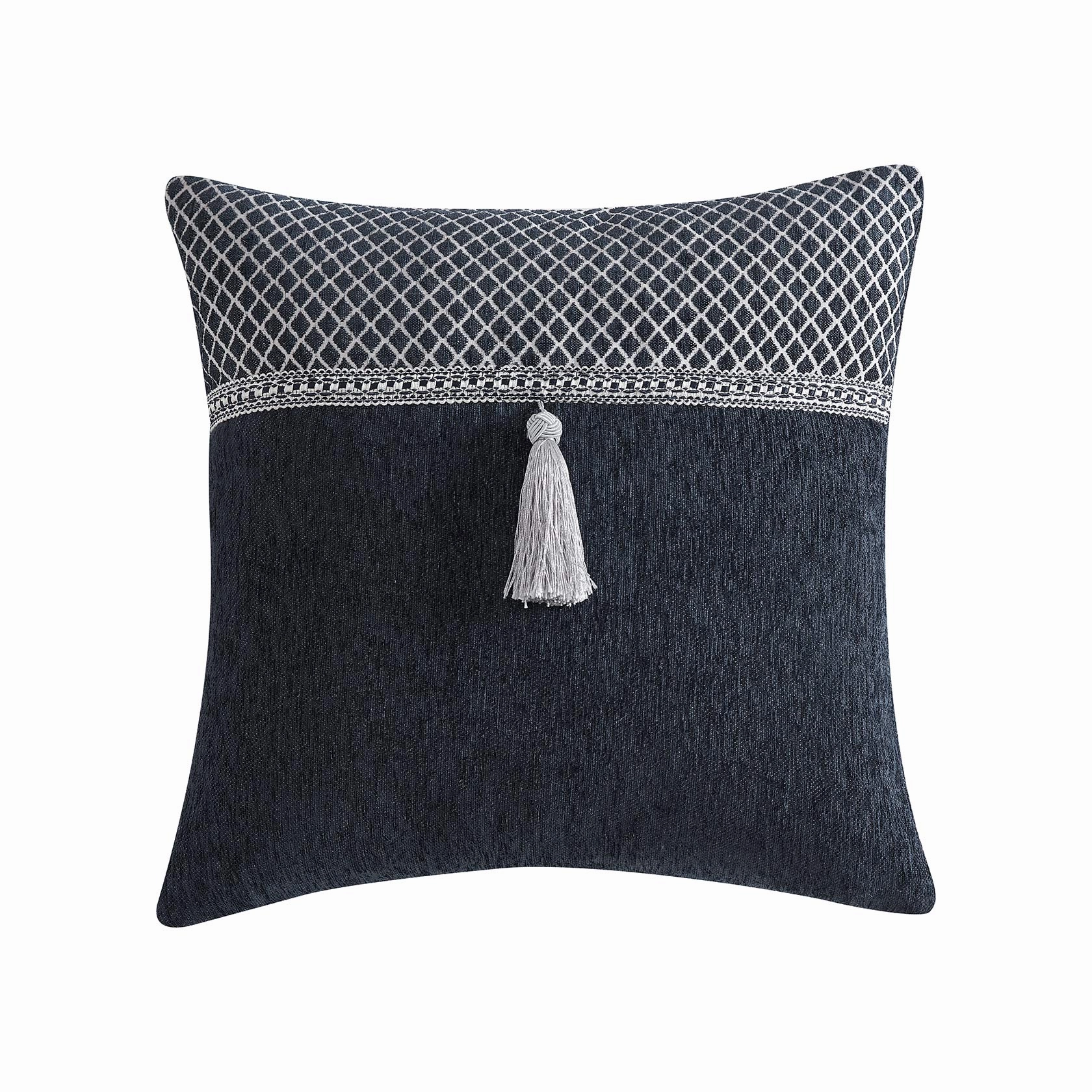 Coronet Ink Square Cushion by Davinci