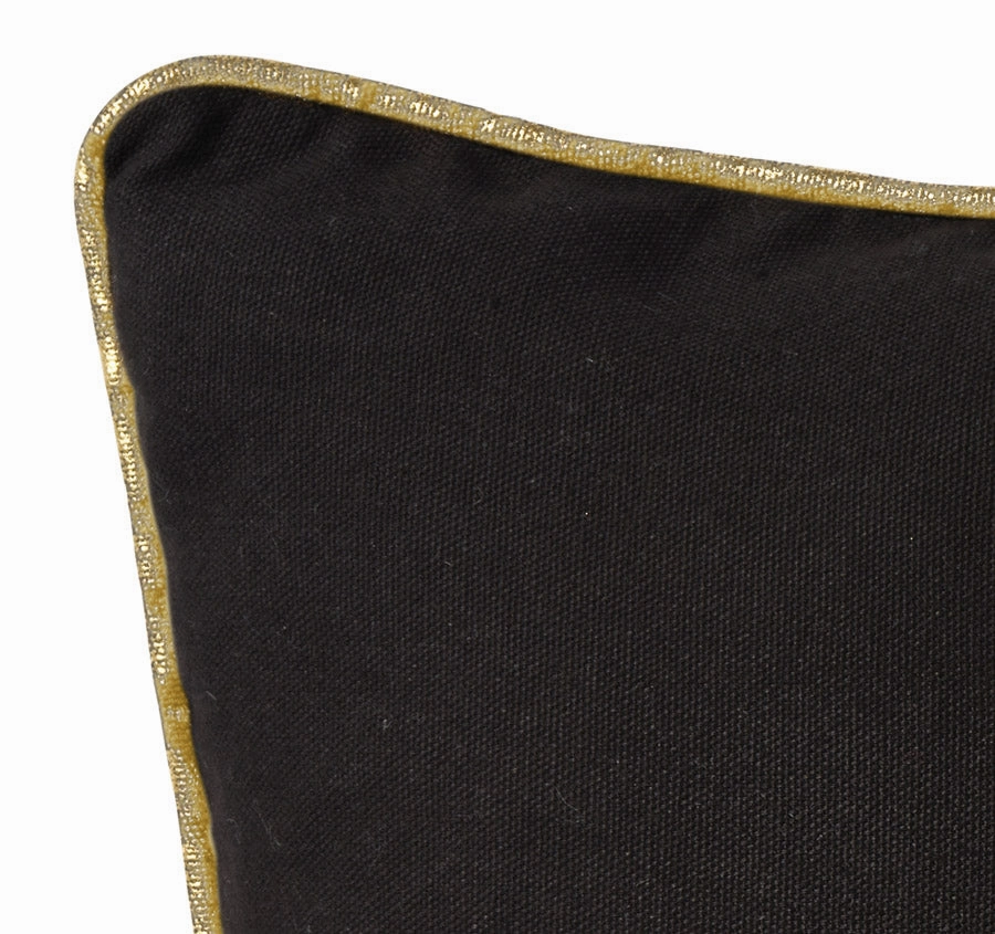 Country Polo 30x50cm Filled Cushion Black