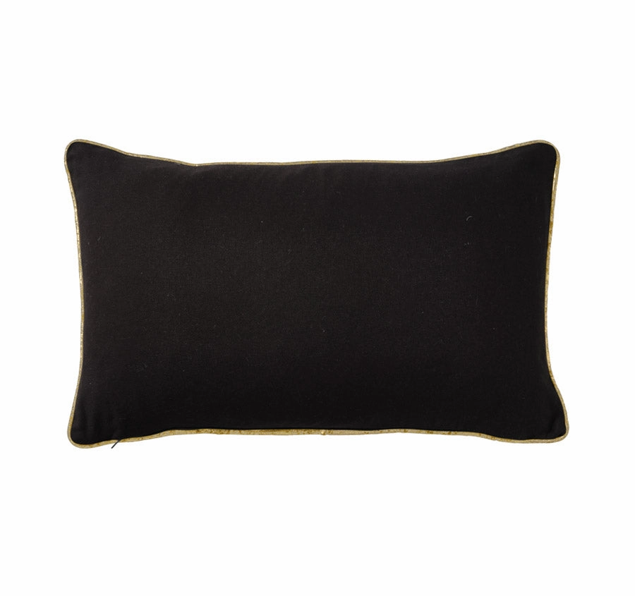 Country Polo 30x50cm Filled Cushion Black