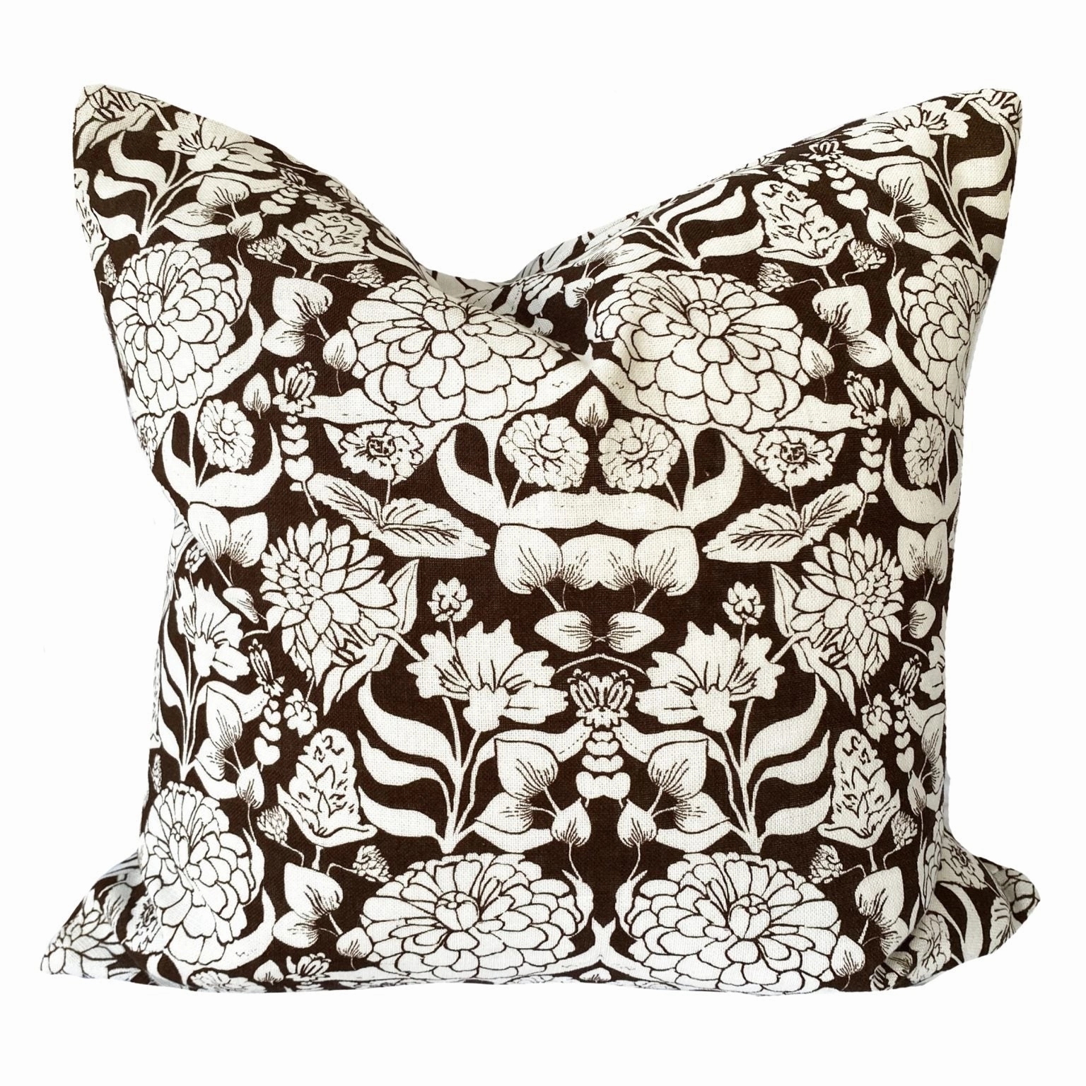 Darcy Mocha Square Filled Cushion 50 x 50cm by Zaab