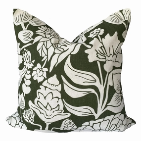 Darcy Olive Square Filled Cushion 50 x 50cm by Zaab
