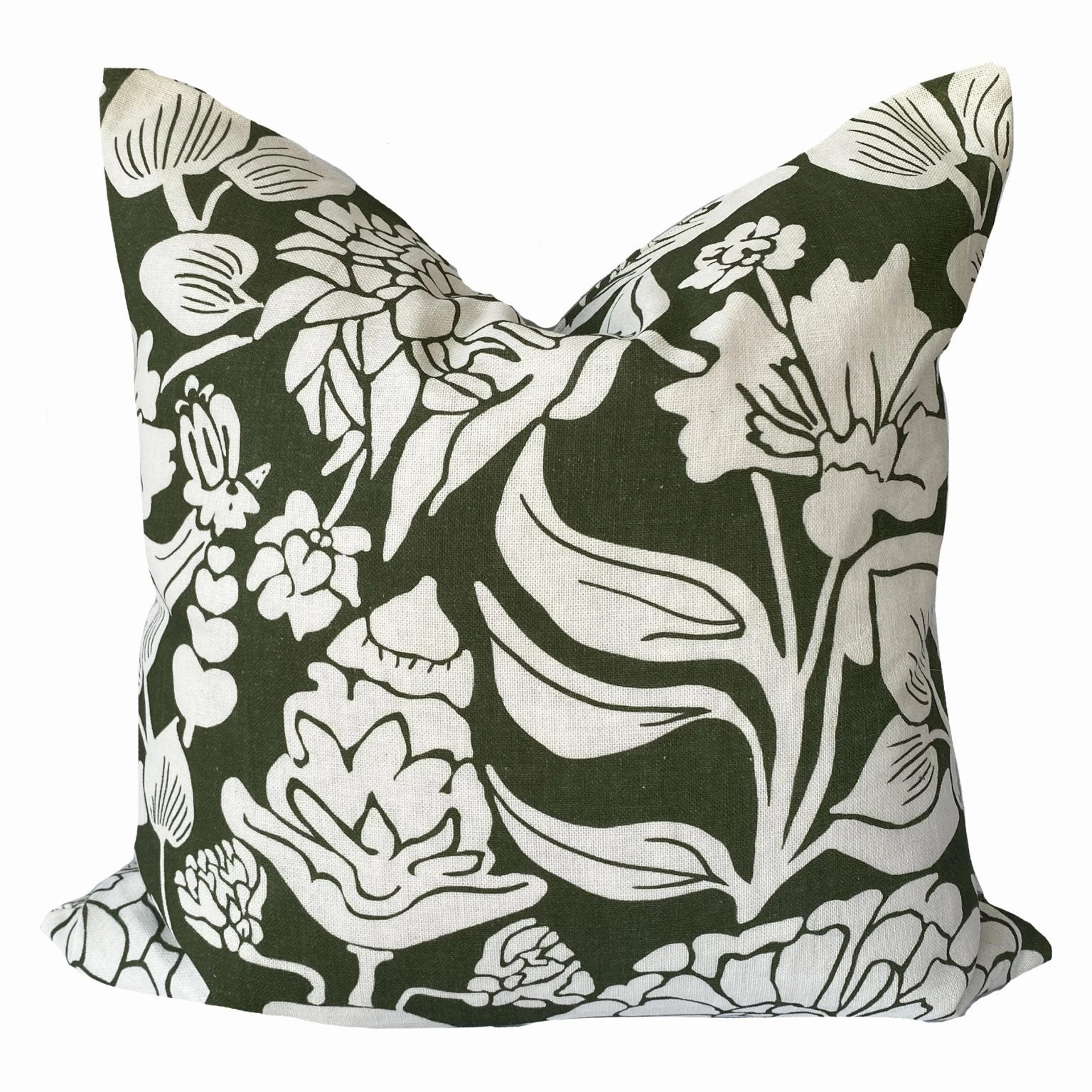 Darcy Olive Square Filled Cushion 50 x 50cm by Zaab