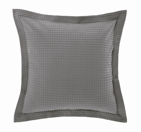 Deluxe Waffle European Pillowcase Silver