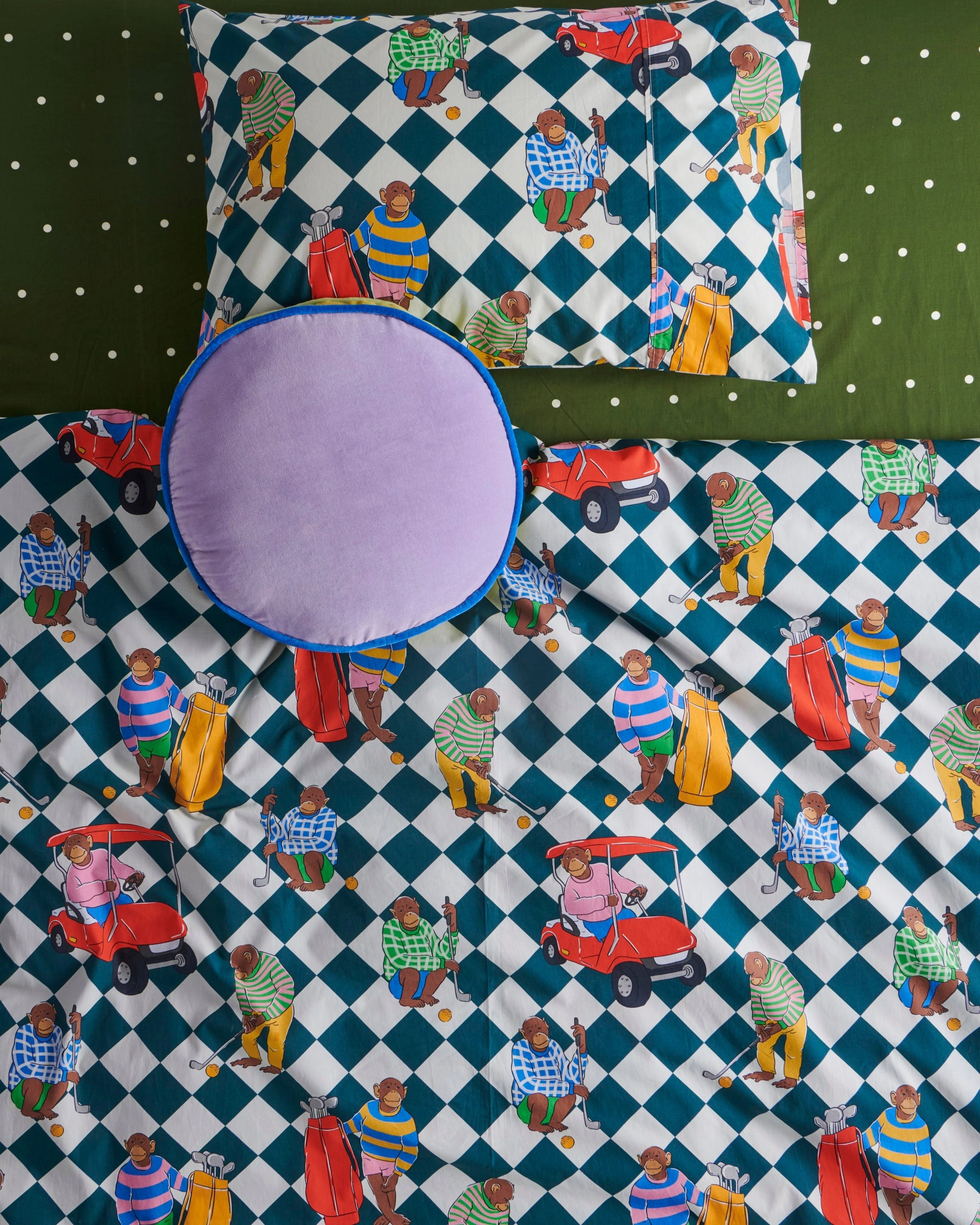 Dreamer Velvet Pea Cushion