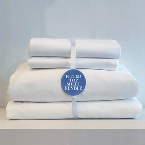 Egyptian Cotton Fitted-Top Sheet Bundle