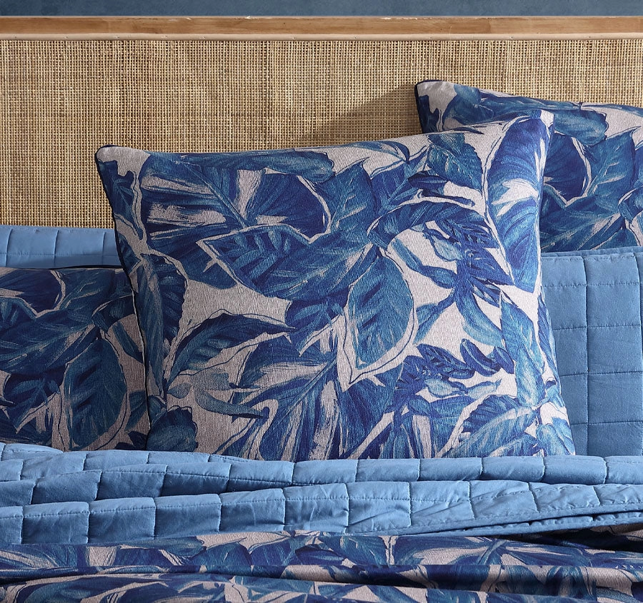 Elio European Pillowcase Blue