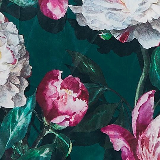 Elsa Jewel Velvet Cushion By Logan & Mason Platinum