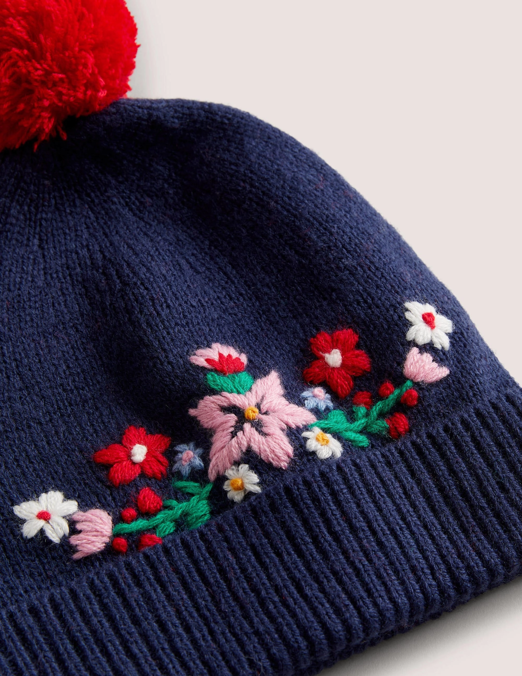 Embroidered Hat-Navy
