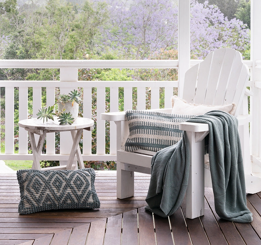 Emmeline 30x50cm Filled Cushion Ocean