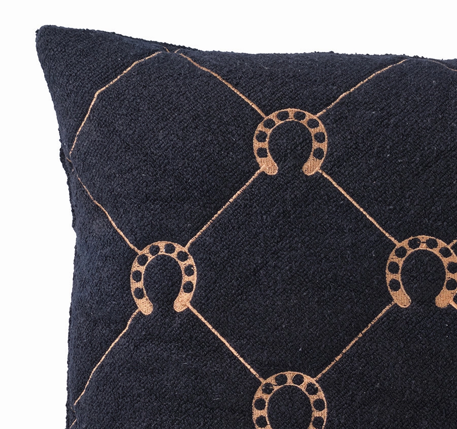 Equine Manor 50x50cm Filled Cushion Black