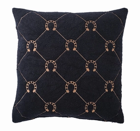 Equine Manor 50x50cm Filled Cushion Black