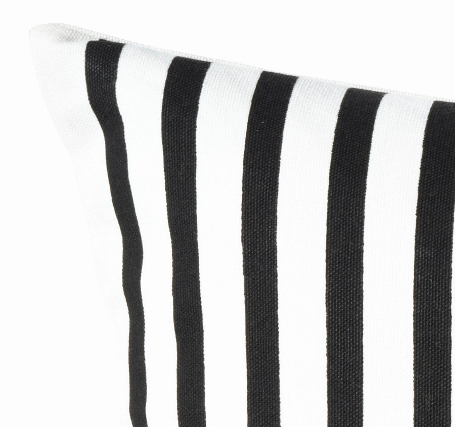 Equine Stripes 55x55cm Filled Cushion Black