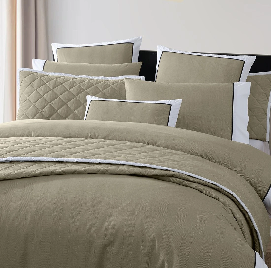 Essex Olive Long Filled Cushion 30 x 60cm by Logan and Mason