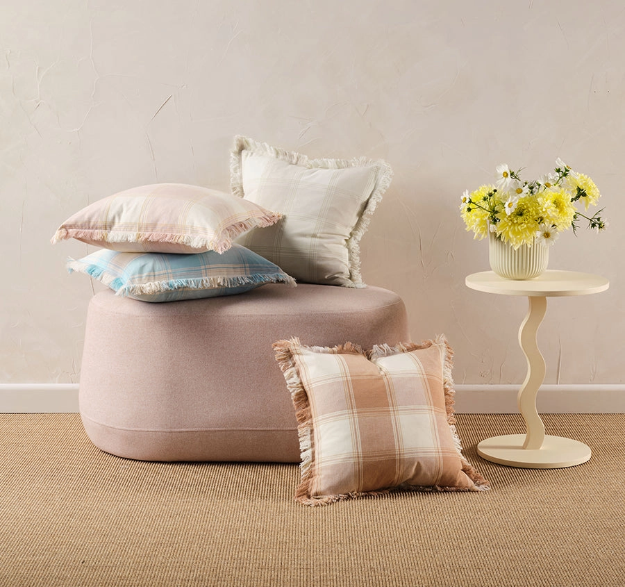Evelina 48x48cm Filled Cushion Aqua