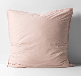 Evie Organic Cotton European Pillowcase Blush Pink