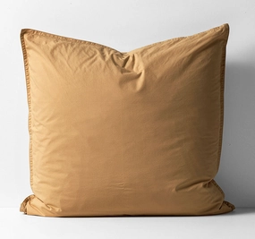 Evie Organic Cotton European Pillowcase Toasted Pecan