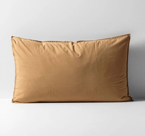 Evie Organic Cotton Standard Pillowcase Toasted Pecan