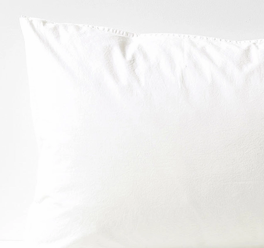 Evie Organic Cotton Standard Pillowcase White