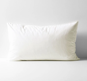 Evie Organic Cotton Standard Pillowcase White