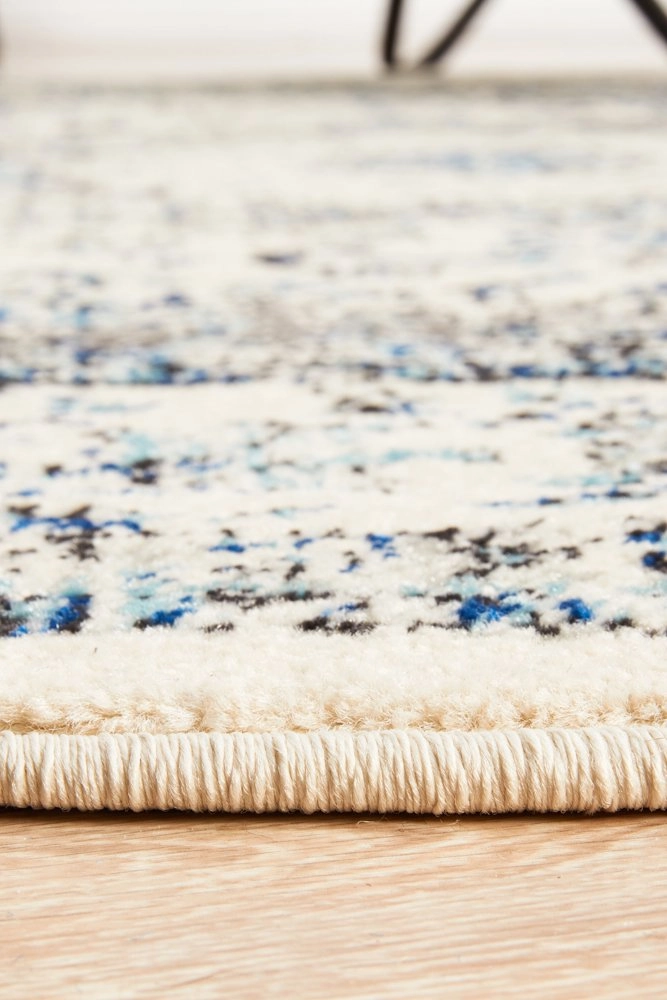 Evoke 251 Round Rug (White) by Rug Culture