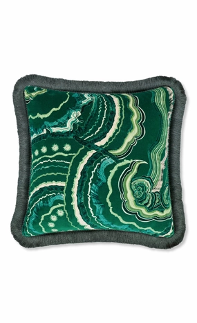Fantasia Cushion - Malachite