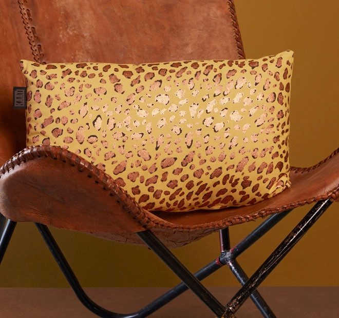 Felidea 30x50cm Filled Cushion Yellow