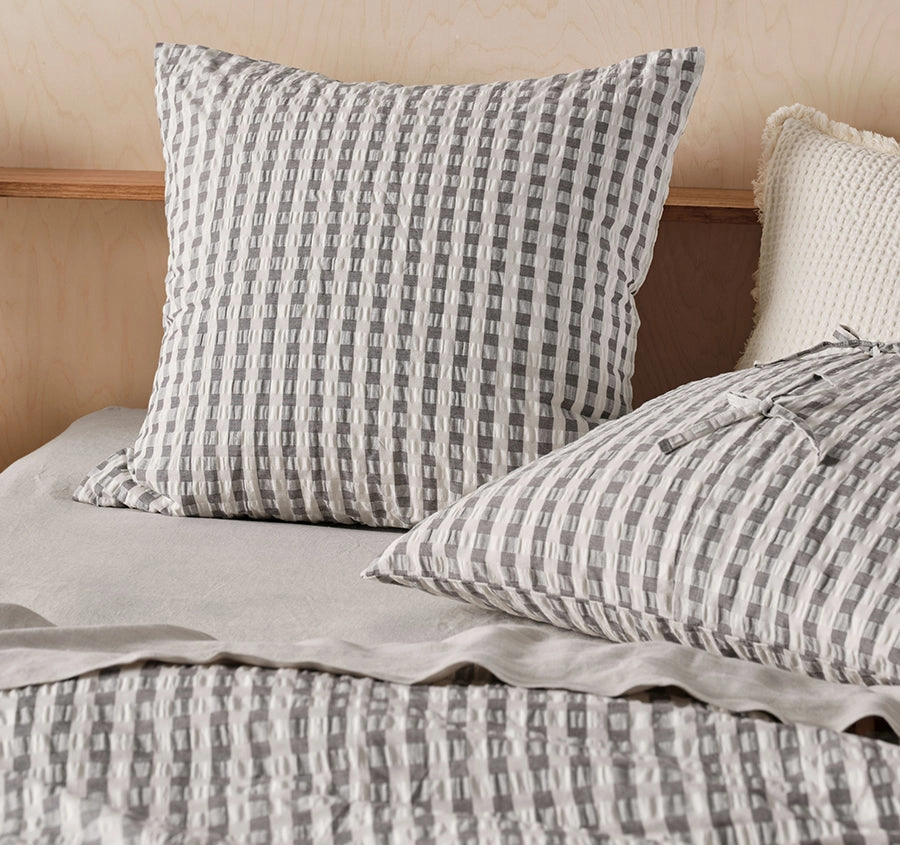 Ferrara European Pillowcase Charcoal