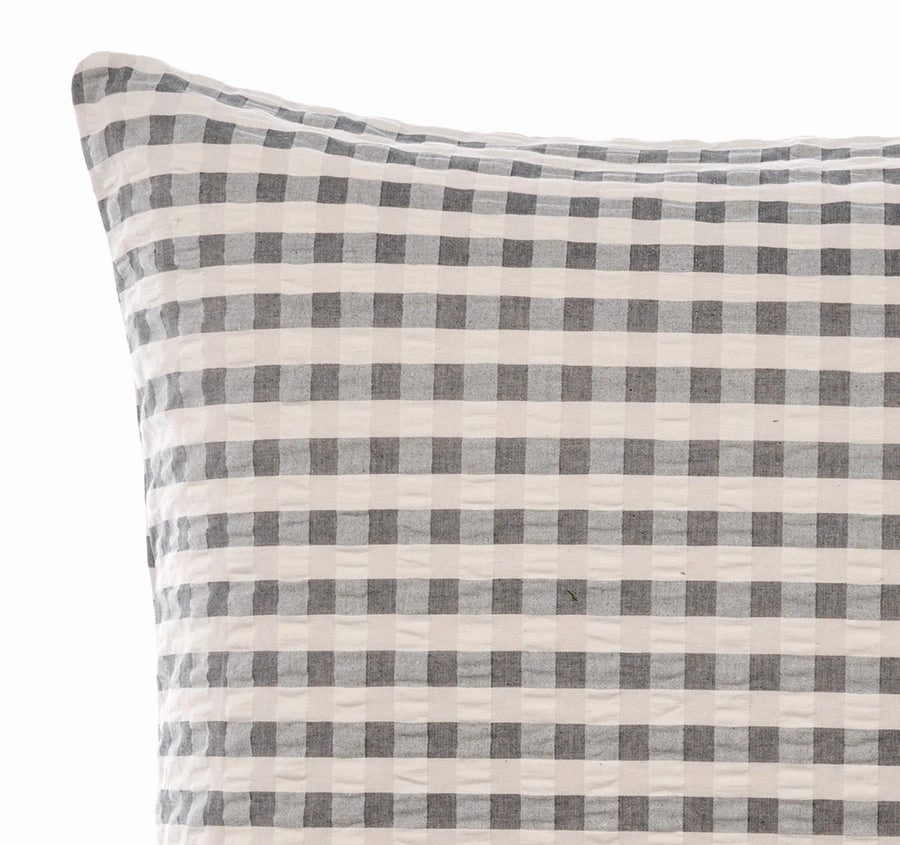 Ferrara European Pillowcase Charcoal
