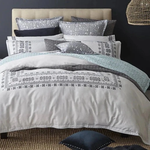Finn Silver Square Filled Cushion by Royal Doulton