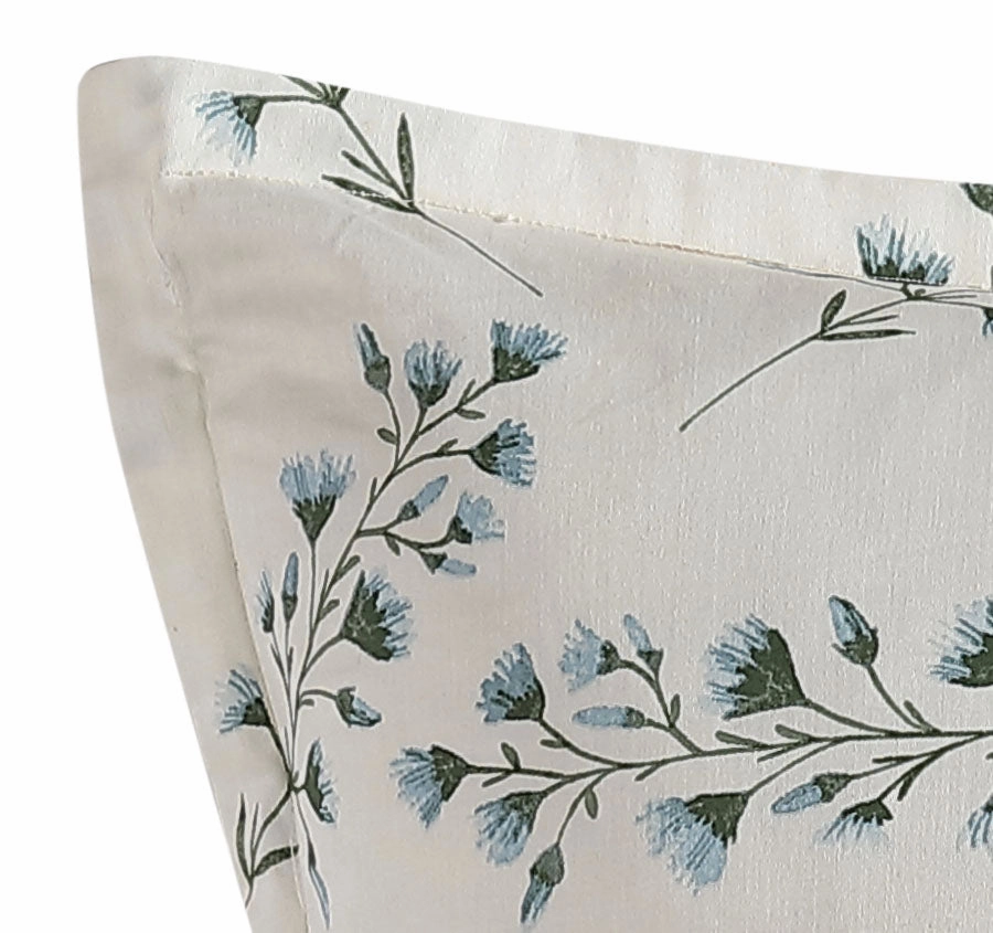 Floriana European Pillowcase Ivory