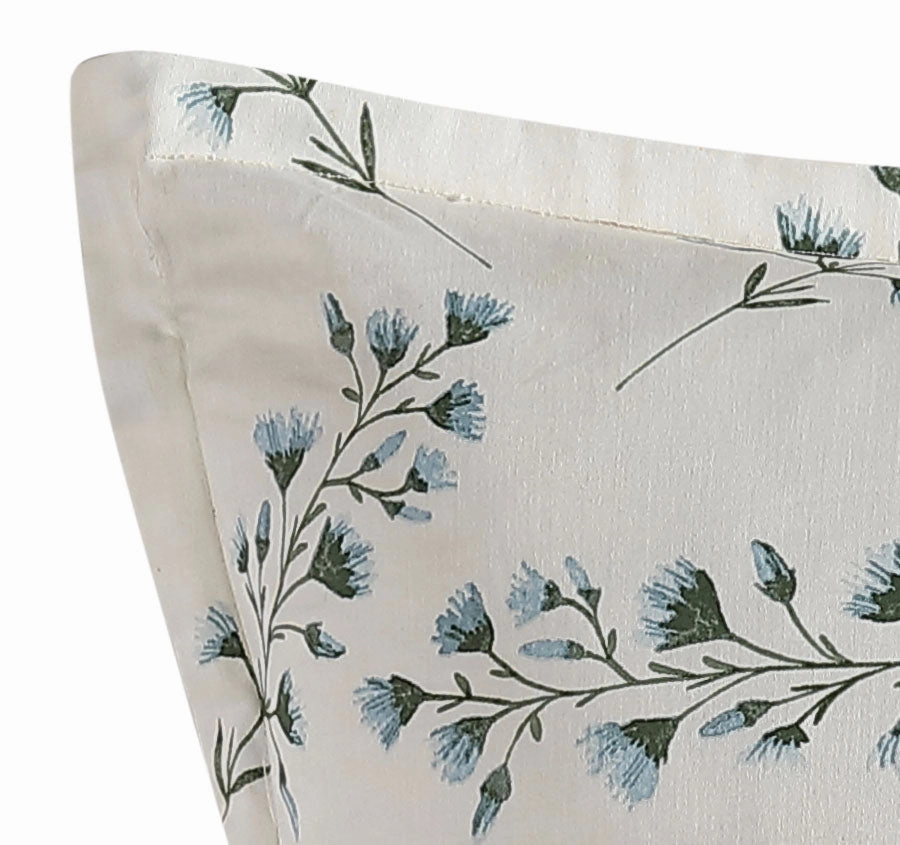 Floriana European Pillowcase Ivory