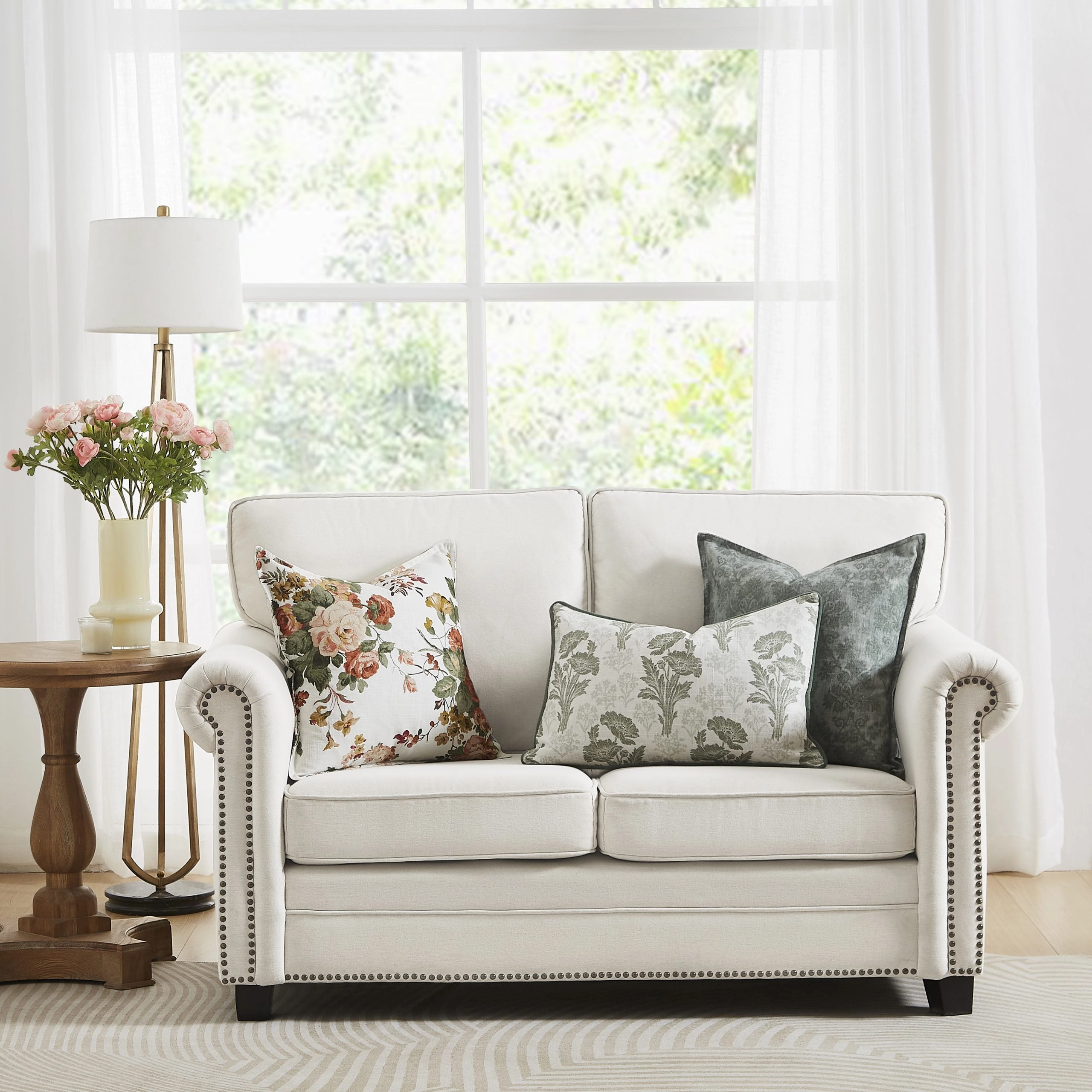 Forden Hedgerow Green Cushion by Laura Ashley