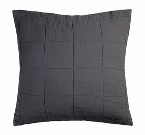 French Linen European Pillowsham Charcoal