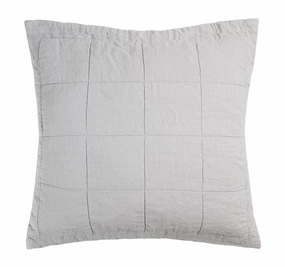 French Linen European Pillowsham Silver