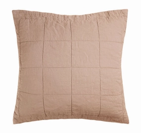 French Linen European Pillowsham Tea Rose